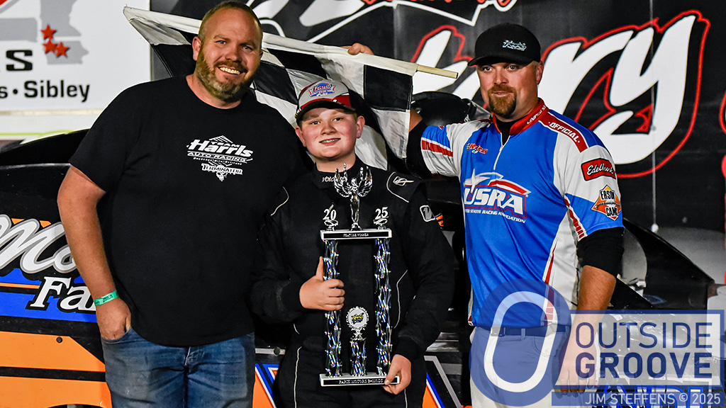 Oliver Sackett Passes Six Cars to Win First Race