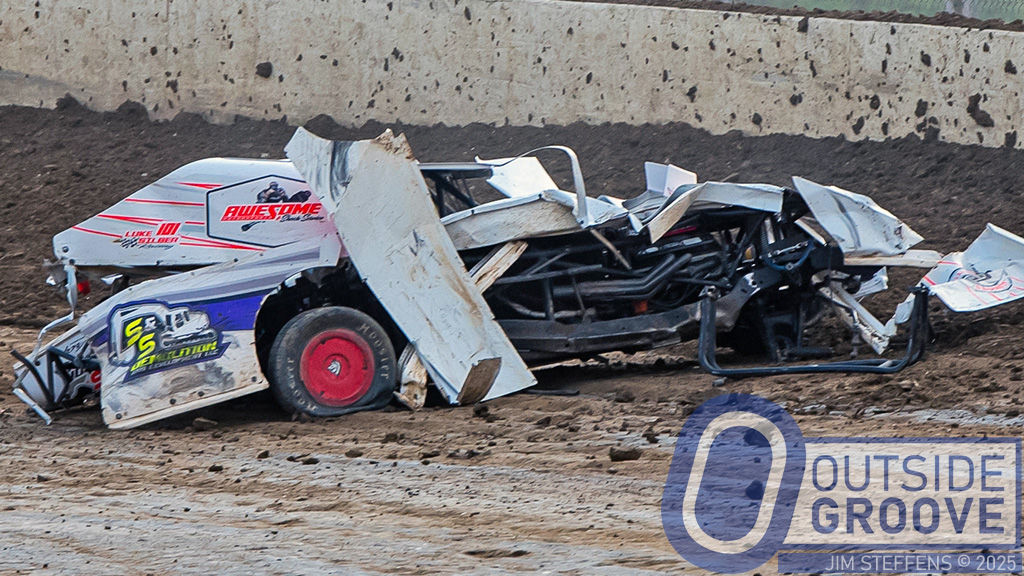 Luke Silber Emerges from this Crash Not Seriously Hurt